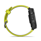Garmin Forerunner 965 - Carbon Gray DLC Titanium Bezel with Black Case and Amp Yellow/Black Silicone Band | 010-02809-02