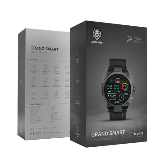 Green Lion GNGRNDSWBKBK Grand Smart Watch - Black