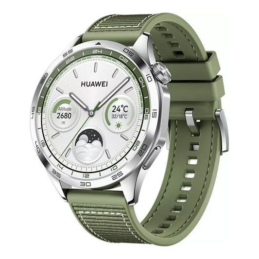 Huawei Watch GT4 PNX-B19 46mm Green Woven Strap – Advanced Fitness Tracking & Stylish Design