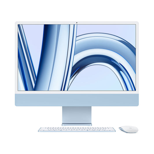 Apple iMac MQRC3B/A with M3 Chip - 24" - 8-Core CPU - 8GB Ram - 256GB SSD - 8-Core GPU - Blue