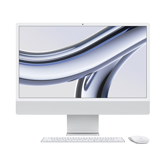 Apple iMac MQRK3LL/A with M3 Chip - 24" - 8-Core CPU - 8GB Ram - 512GB SSD - 10-Core GPU - Silver