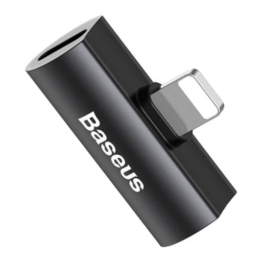 Baseus L46 iP Male to Dual iP Female Adapters Black