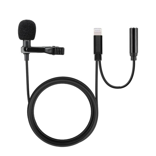 Lavalier Microphone Super Sound For Audio and Video Recording Lightning from Lavalier sold by 961Souq-Zalka