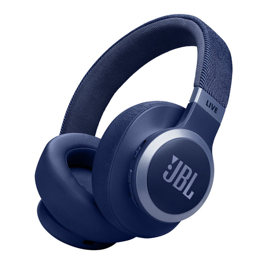 JBL Live 770NC Wireless Over-Ear Headphones With True Adaptive Noise Cancellation - Blue