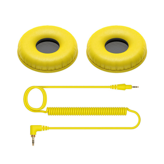 Pioneer DJ HC-CP08-Y Color variation coiled cable and ear pads for HDJ-CUE1 Yellow from Pioneer sold by 961Souq-Zalka